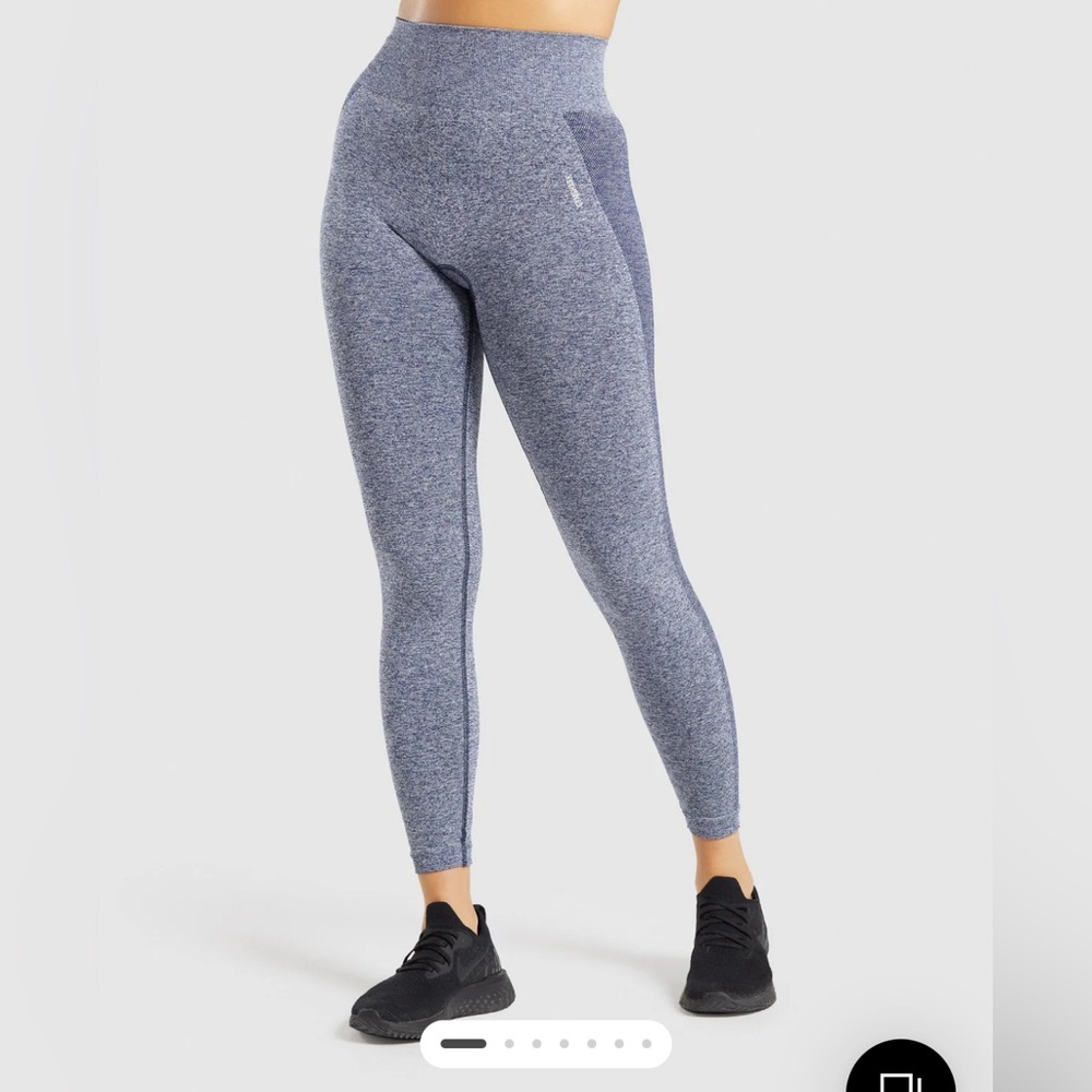 Gymshark Flex Blue marl High-Waisted Leggings XS